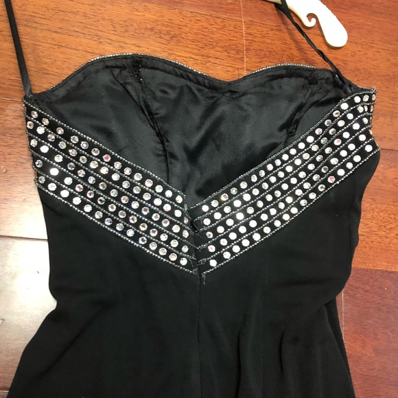 Mike Benet Black Strapless Gown - Picture 3 of 4